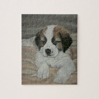Puzzle Peinture de chiot de St Bernard