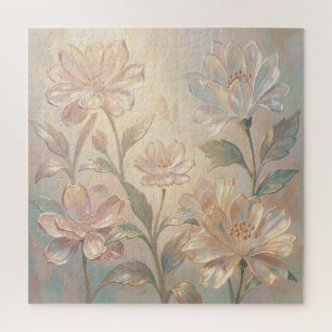 Puzzle Peinture de fleurs douces au pastel