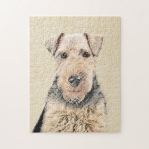 Puzzle Peinture de gallois Terrier - art original mignon