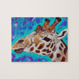 Puzzle Peinture de girafe colorée