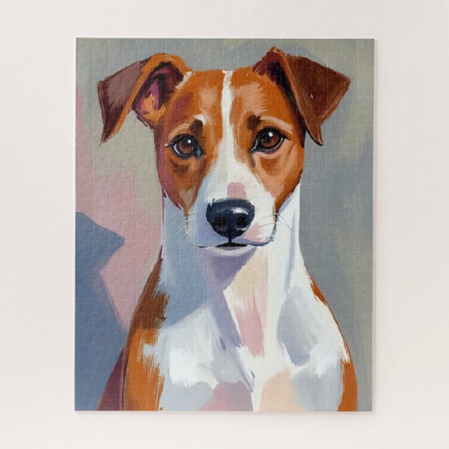 Puzzle Peinture de Jack Russell Terrier Chien Animal de c (Vertical)