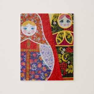 Puzzle Peinture de la poupée russe Matryoshka