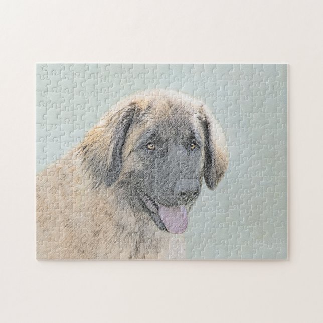 Puzzle Peinture de Leonberger - Art Original de Chien Mig (Horizontal)