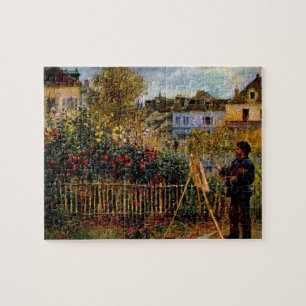 Puzzle Peinture de Monet dans son jardin par Claude Monet