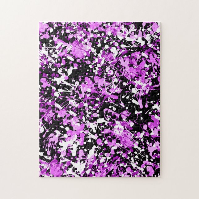 Puzzle Peinture de plaque dans l'orchidée (Vertical)