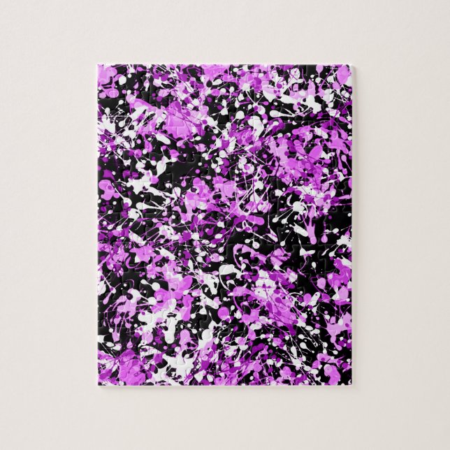 Puzzle Peinture de plaque dans l'orchidée (Vertical)