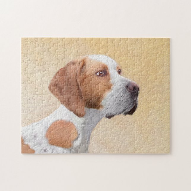 Puzzle Peinture de pointeur - jolie art original de chien (Horizontal)