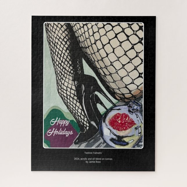 Puzzle Peinture de 'poissons de fête' sur une (Vertical)