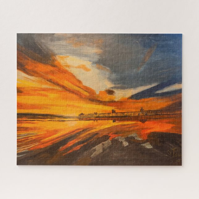 Puzzle Peinture de Scripps Pier, La Jolla, CA (Horizontal)