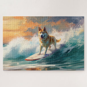 Puzzle Peinture de surf sur la plage d'Akita