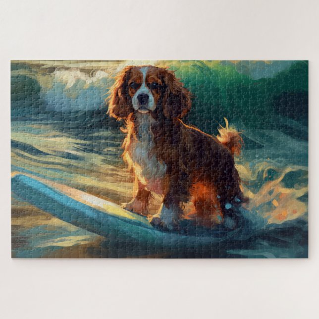 Puzzle Peinture de surf sur la plage de Cavalier King (Horizontal)