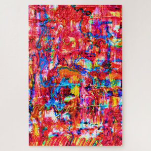 Puzzle Peinture de vagues abstraites colorées mignonne