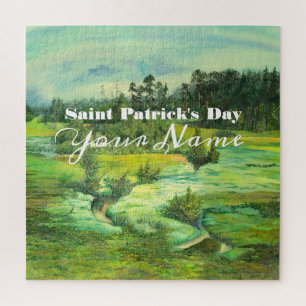 Puzzle peinture de vallée verte Aquarelle