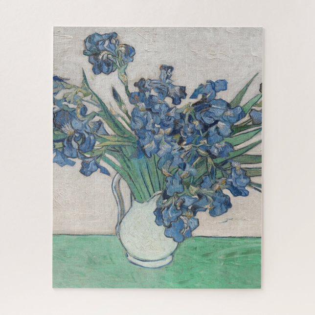 Puzzle Peinture de vase d'iris de Van Gogh Impressionnism (Vertical)