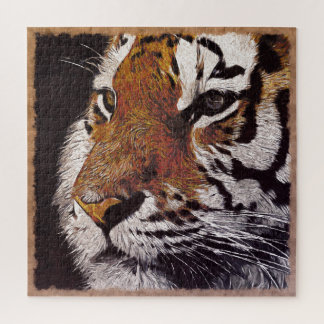 Puzzle Peinture de visage de tigre