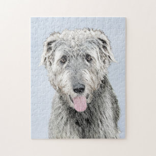 Puzzle Peinture de Wolfhound irlandais - Joli art origina