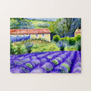 Puzzle Peinture des champs Lavender