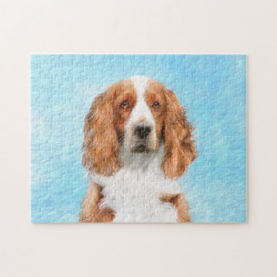 Puzzle Peinture d'espagnol Welsh Springer - Art original