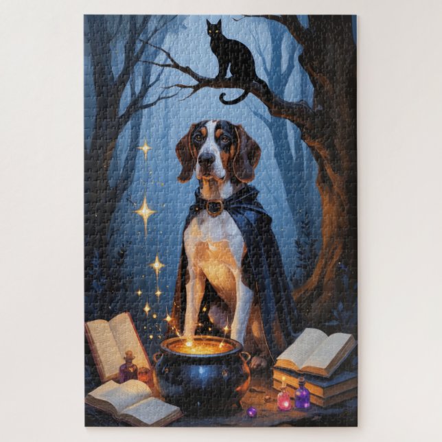 Puzzle Peinture d'Halloween blanc (Vertical)
