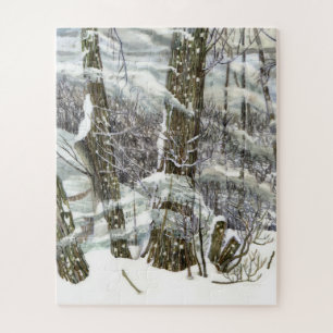 Puzzle Peinture d'hiver