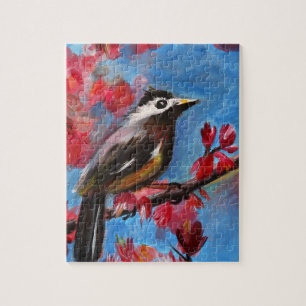 Puzzle Peinture d'oiseaux de printemps