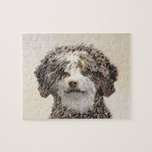 Puzzle Peinture espagnole de chien d'eau - jolie art orig