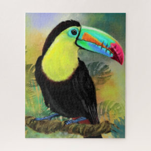 Puzzle Peinture exotique Tropicale Toco Toucan Bird Migne