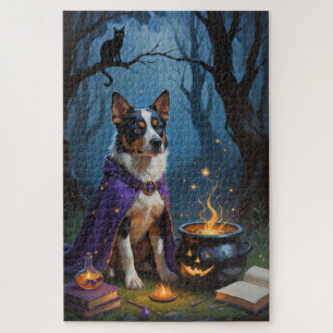 Puzzle Peinture fantaisiste d'Halloween de bétail austral