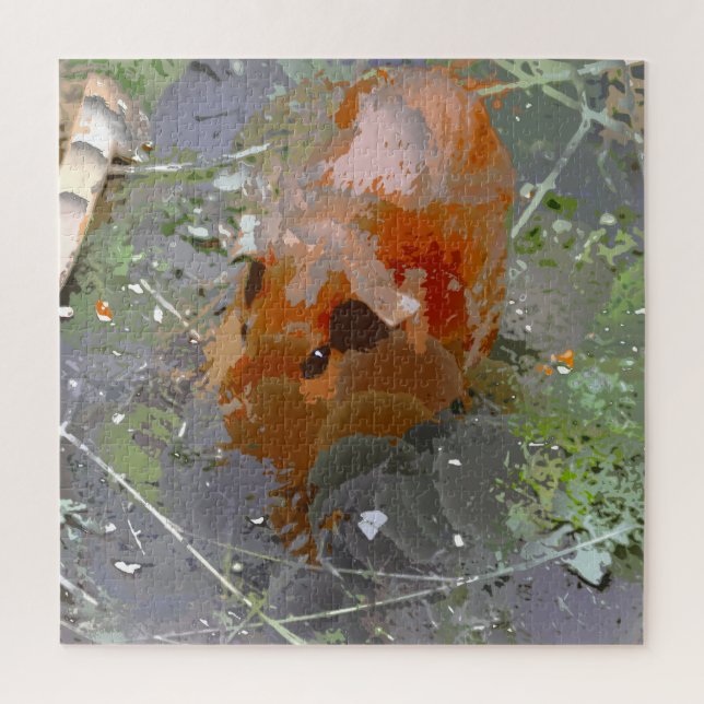Puzzle Peinture folle - Cochon de Guinée (Vertical)