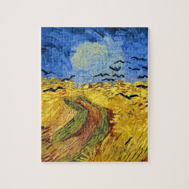 Puzzle Peinture impressionniste Champs de blé de Van Gogh (Vertical)