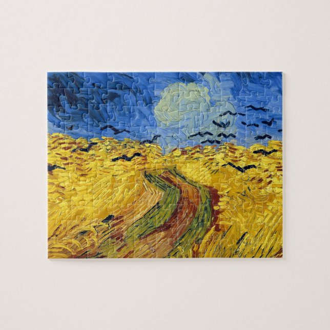 Puzzle Peinture impressionniste Champs de blé de Van Gogh (Horizontal)