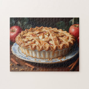 Puzzle Peinture inspirée Vintage de la tarte Apple