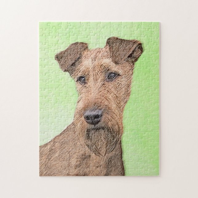 Puzzle Peinture Irlandaise Terrier - Cute Original Chien  (Vertical)