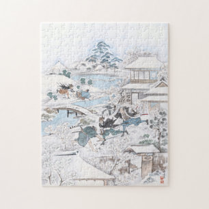 Puzzle Peinture japonaise des 47 samouraïs de combat de