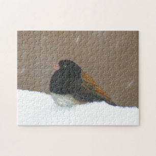 Puzzle Peinture Junco foncée - Art original pour oiseaux