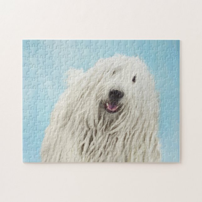 Puzzle Peinture Komondor - Cute Original Chien Art (Horizontal)