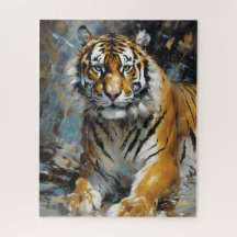 Peinture majestueuse sur le tigre