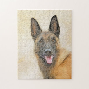 Puzzle Peinture Malinoise belge - Cute Original Chien Art