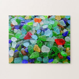 Puzzle Peinture murale en verre de plage