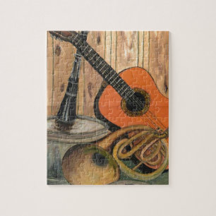 Puzzle Peinture Musique-orientée d'art de guitare