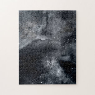 Puzzle Peinture Nebula en Galaxie noire blanche