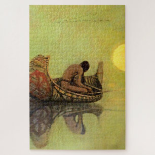 Puzzle Peinture occidentale de N C Wyeth « Le Pêcheur Sil