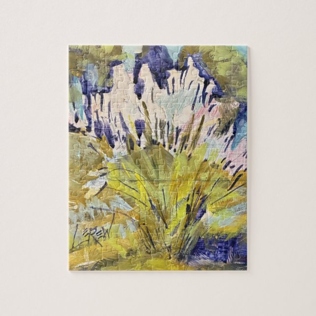 Puzzle Peinture Panaches d'herbe sauvage / Artiste Larry  (Vertical)