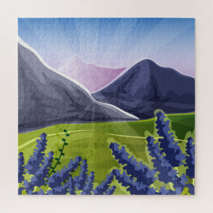 Puzzle Peinture par numéros Style Art   Fleurs Sun & Purp