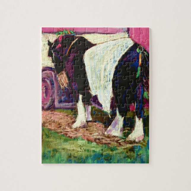 Puzzle Peinture Pastel "Shire Horse" (Vertical)