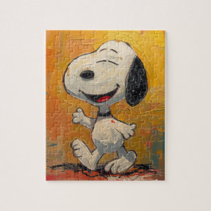 Puzzle Peinture Pop Art de Chien Beagle Joyeux