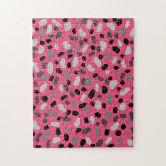 Puzzle Peinture rose Gris Noir Jelly (Vertical)