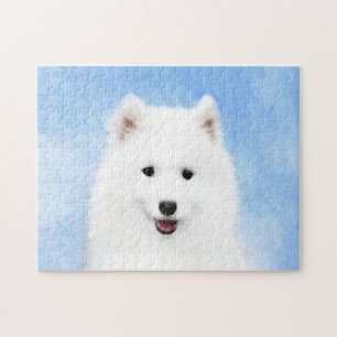 Puzzle Peinture Samoyed Puppy - Jolie Art Original Chien