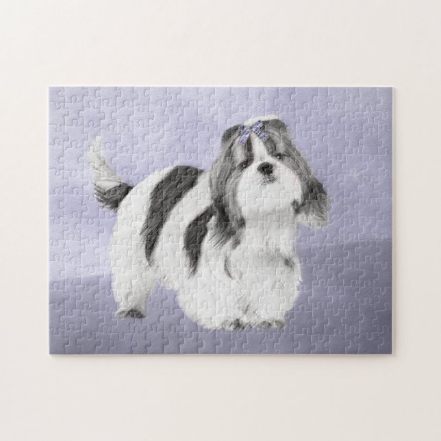 Puzzle Peinture Shih Tzu - Cute Original Chien Art (Horizontal)