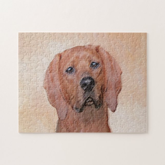Puzzle Peinture sur pilon rouge - jolie art original chie (Horizontal)